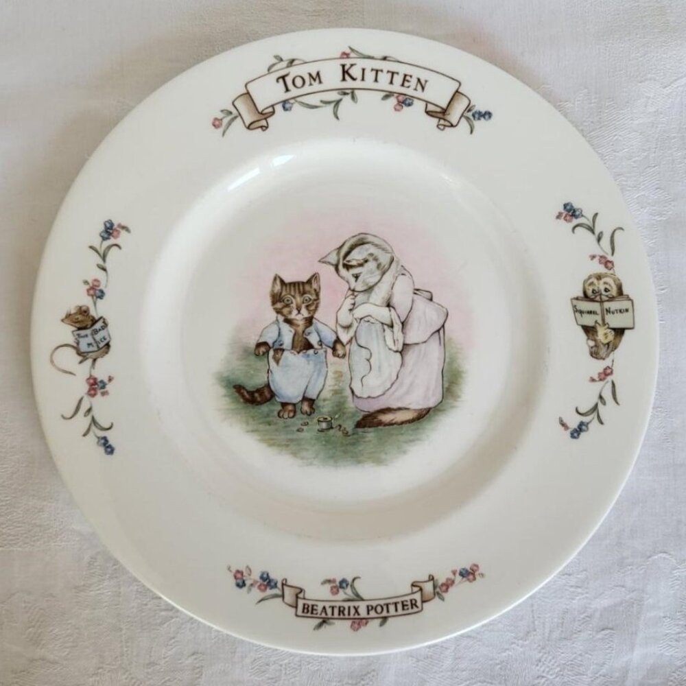 Tom Kitten plate - Beatrix Potter by Royal Albert